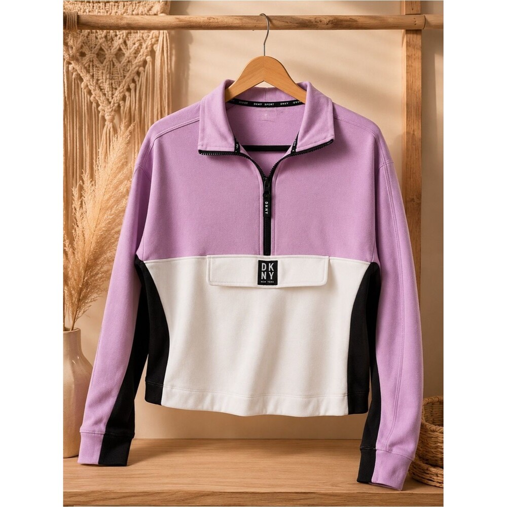 DKNY Sport Woman's 1/2 Zip Pull-Over Jacket Sizeโ Medium